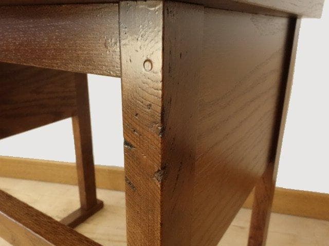 北海道手作り家具　ナラ（楢）材　マルチサイドテーブルＳ　ミニデスク　Ｈ５２０