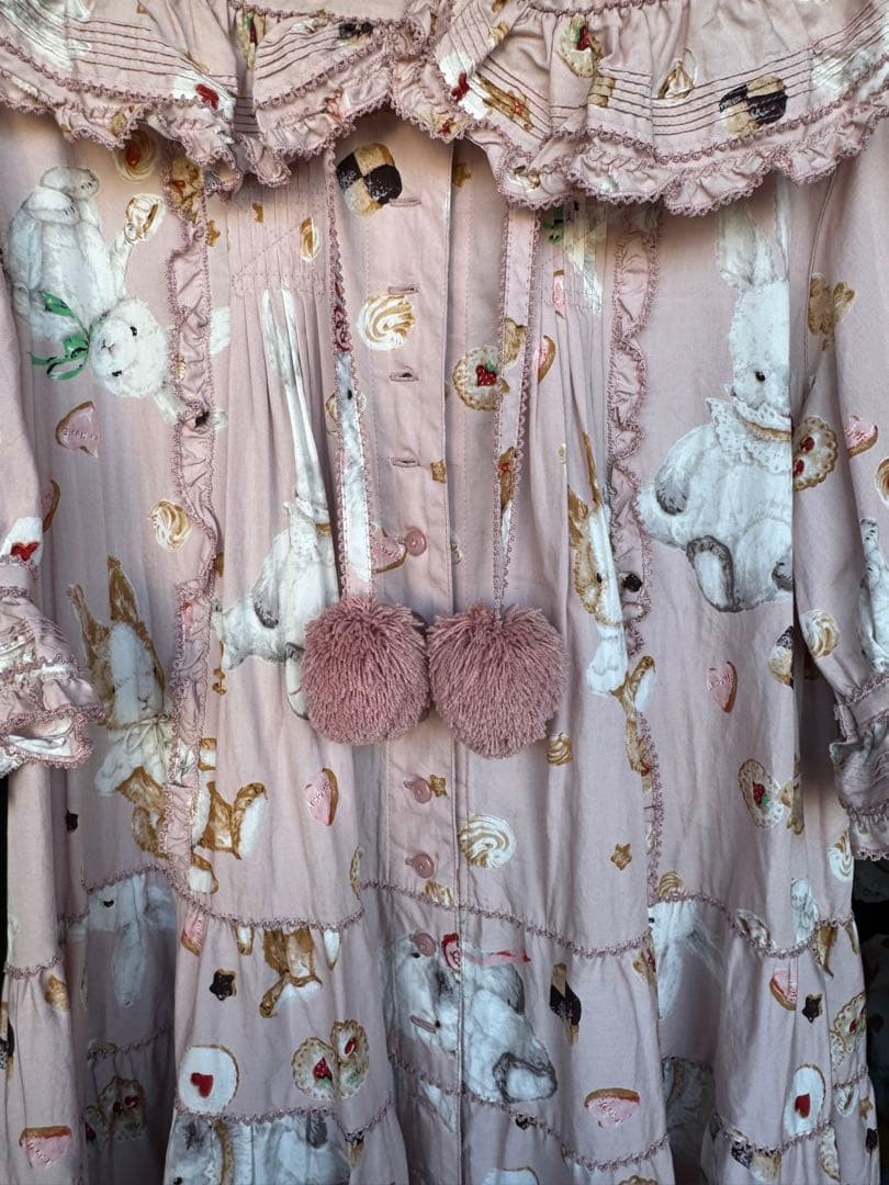 ピンクハウス うさぎ柄ワンピース