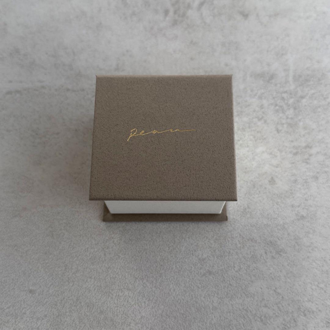 【新品未使用/同時購入¥2,000引】peauフープピアス/ホワイトゴールド