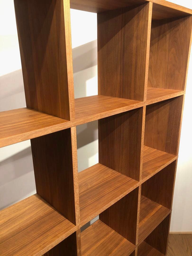 MUJI 無印良品 スタッキングシェルフ 4×3 ウォールナット仕様 ② 収納棚