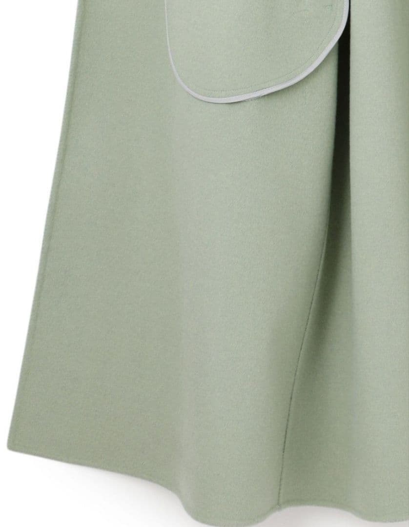 iCB カシミヤ ウールリバー ベルテッドコート 大きめサイズ