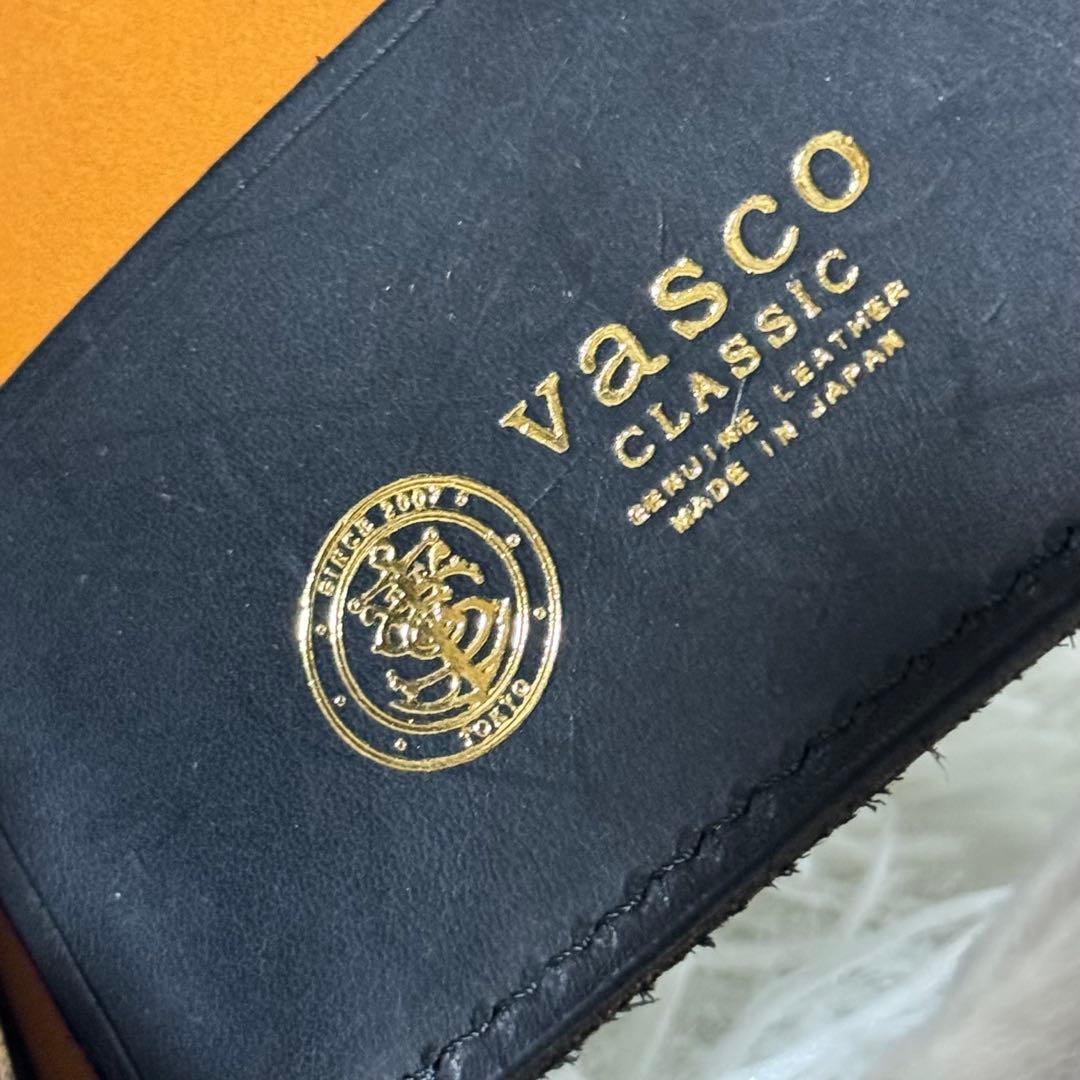 未使用級✨VASCO ヴァスコ　マネークリップ　ケース　ブラック　レザー