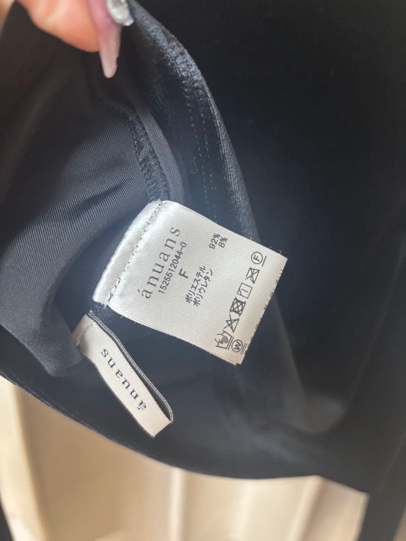 ベロアクロップドカットトップス