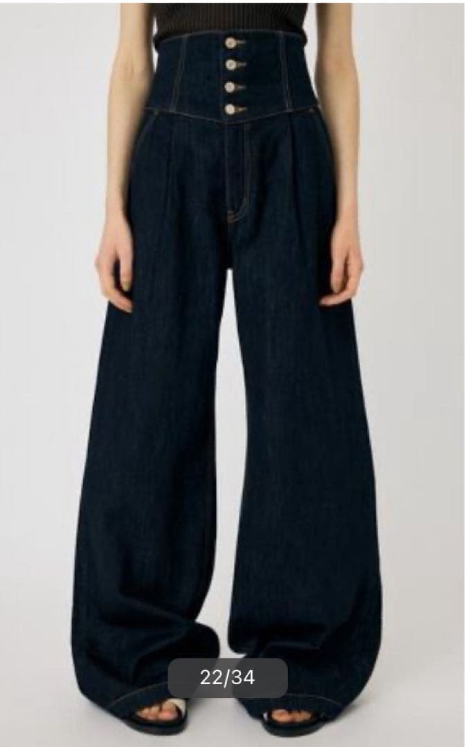 パンツ MOUSSY CORSET DESIGN BAGGY