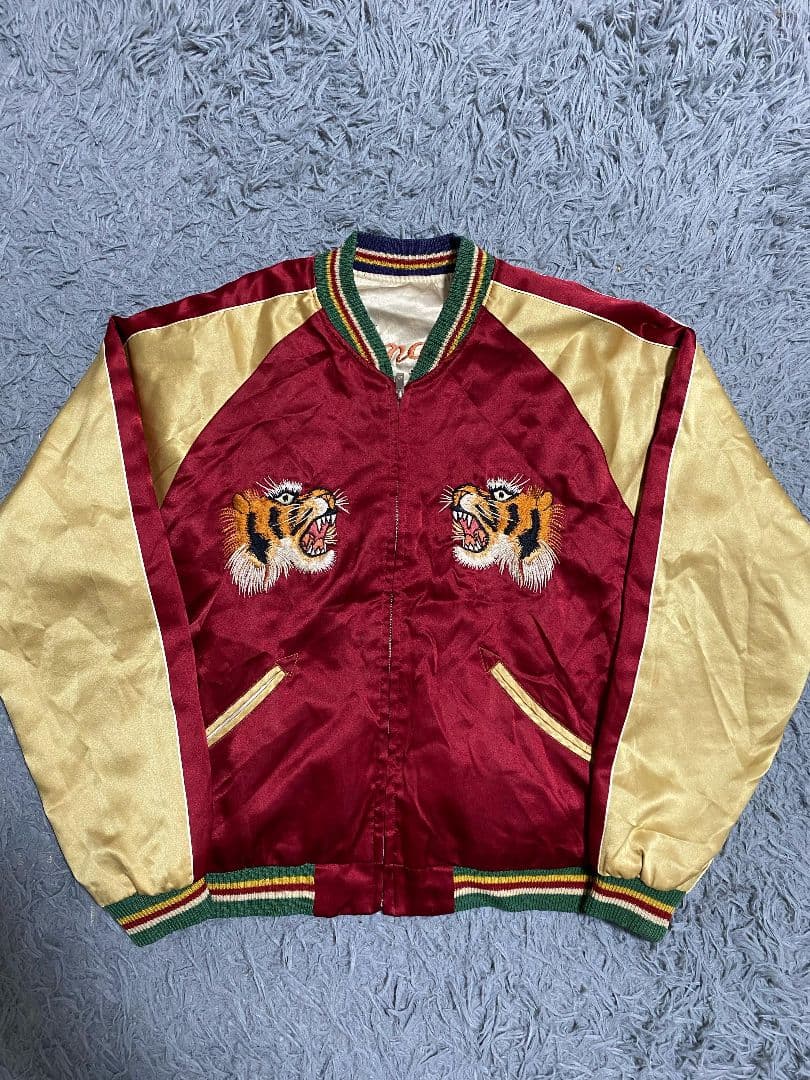 激レア 東洋エンタープライズ　スカジャン 鷹&沖縄MAP柄 ブルーノマーズ着用