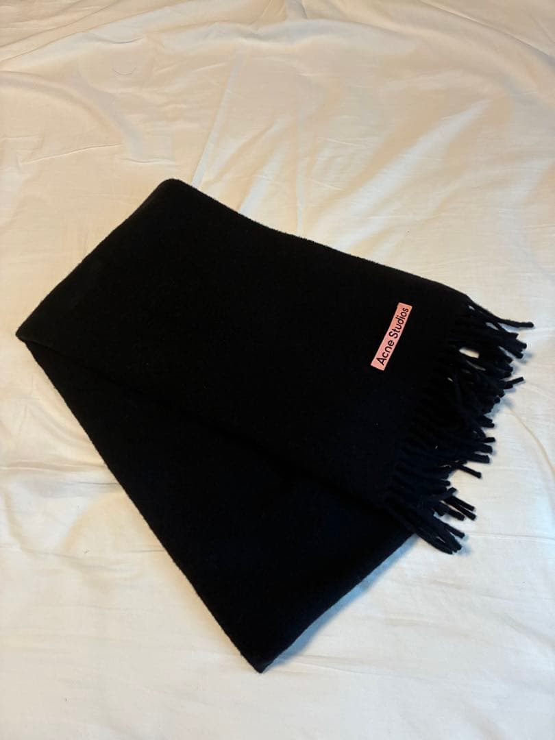 Acne Studios マフラー　ナロー　ブラック