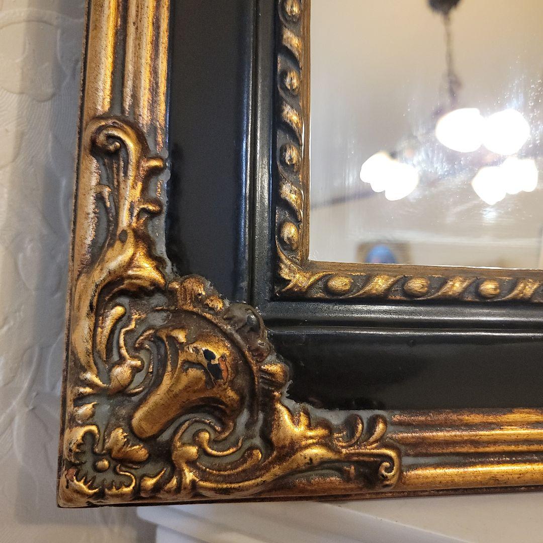 クラシカルな バロック調　 壁掛け鏡 　ウォールミラー　アンティークヴィンテージ
