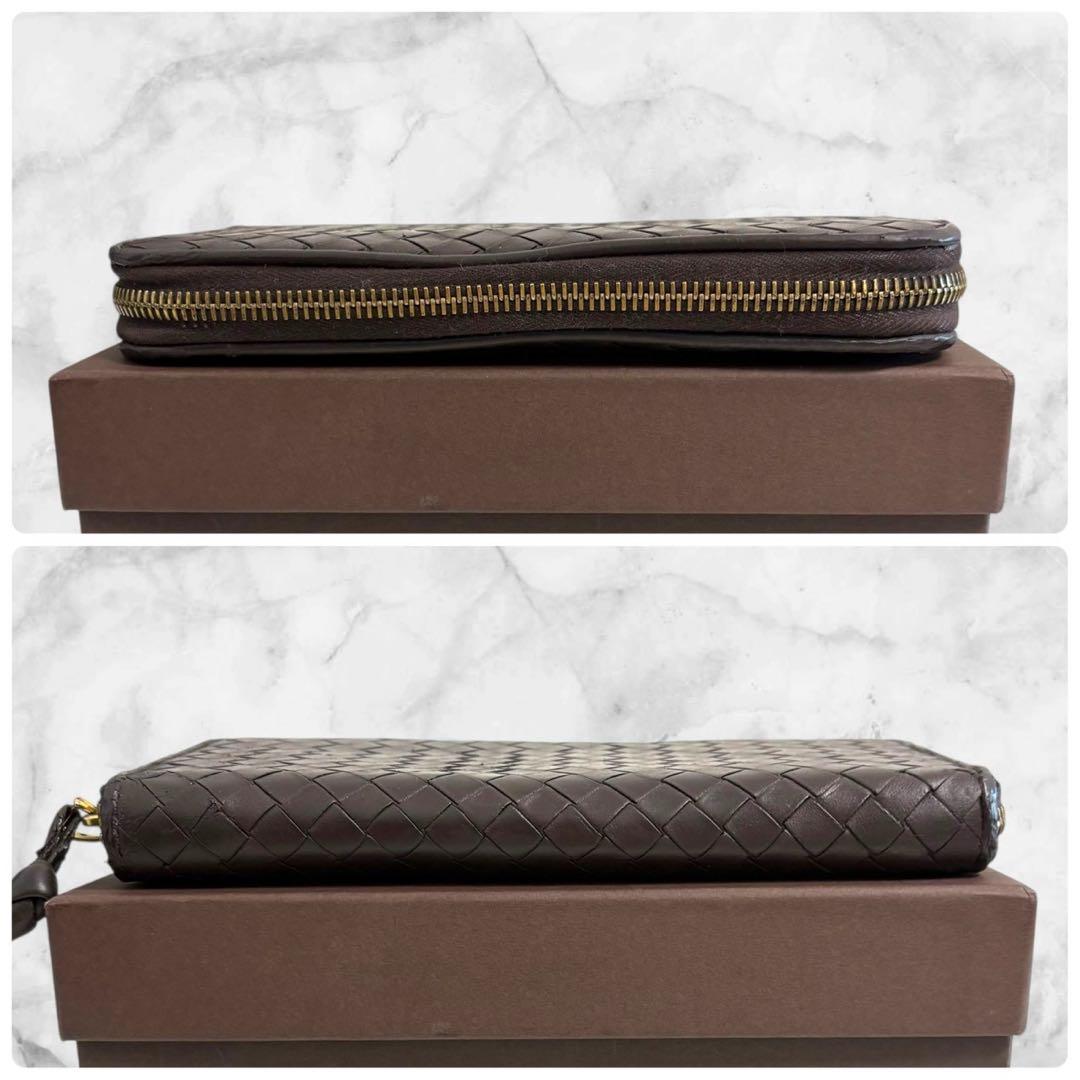 美品✨ ボッテガヴェネタ イントレチャート　長財布 ラウンドファスナー