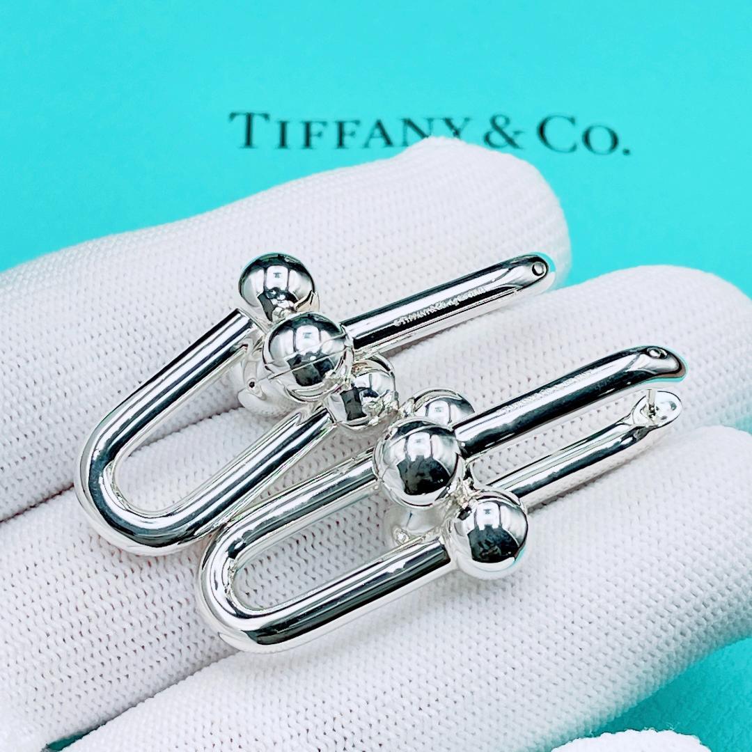 ◇ティファニー◇ 新品仕上済 ハードウェア エクストララージ ピアス 17.2g