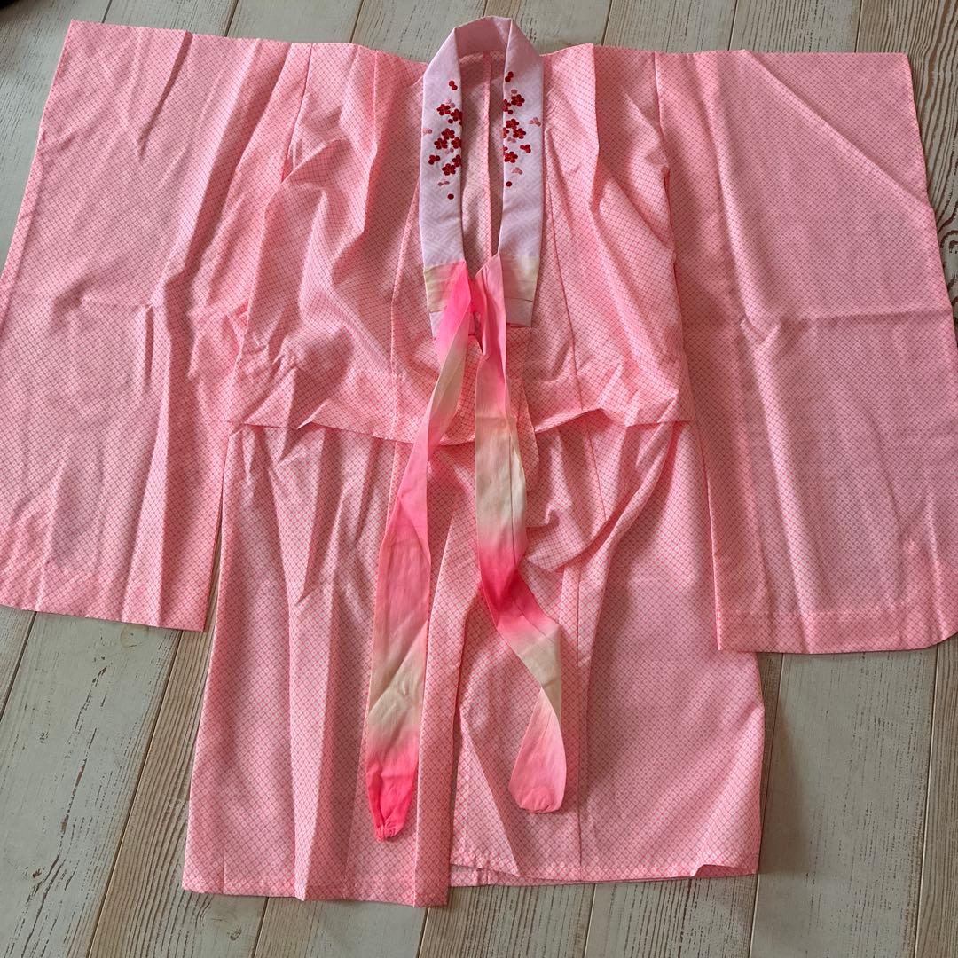 桜刺繍ピンク着物下着