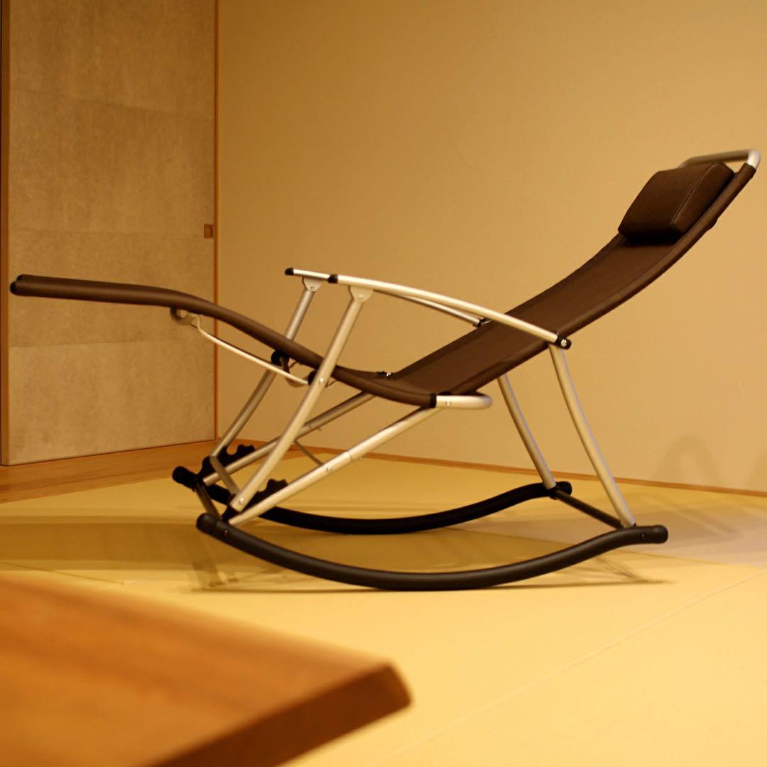 L*E様 フォールディング メッシュ サウナチェア ロッキングチェア ブロンズ