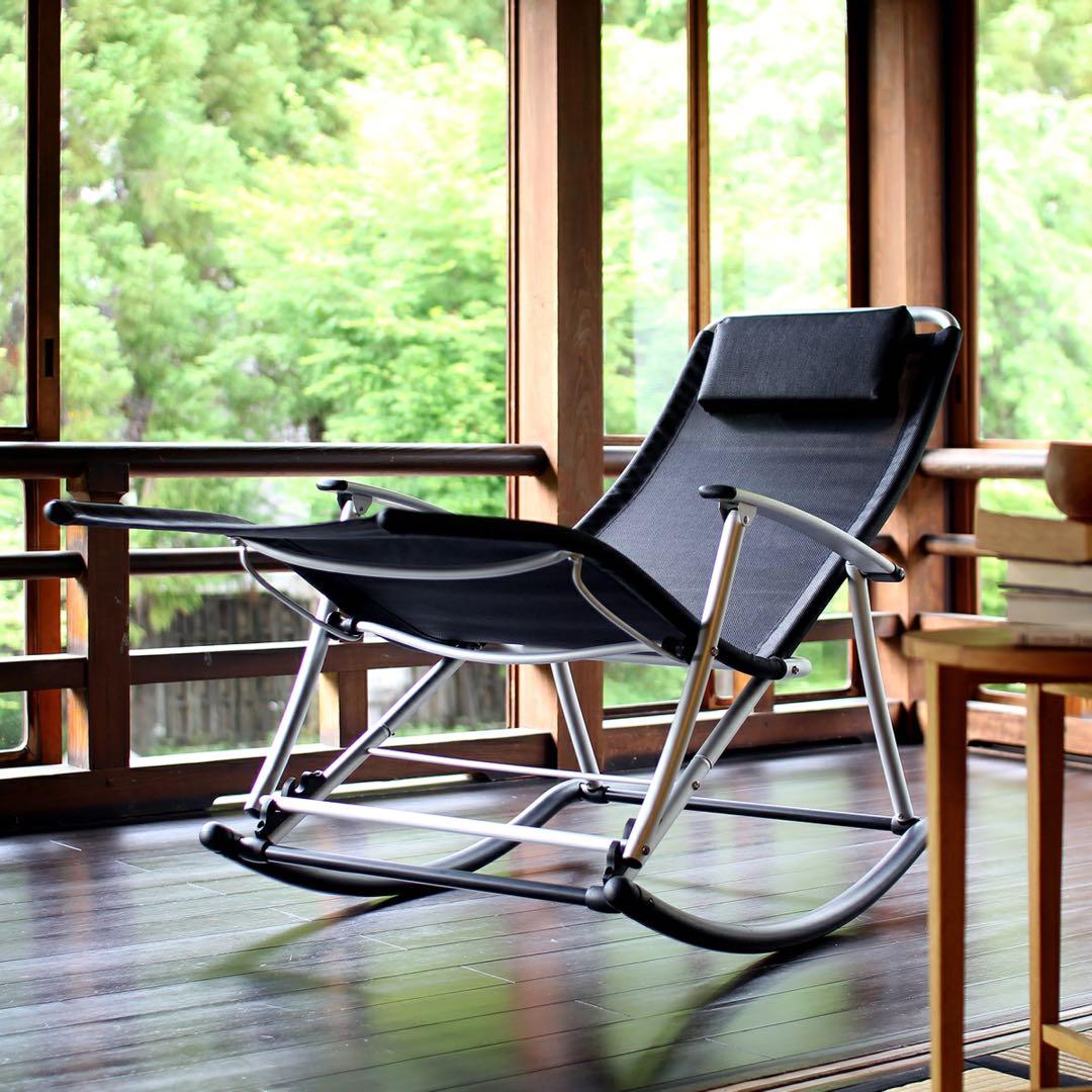 L*E様 フォールディング メッシュ サウナチェア ロッキングチェア ブロンズ