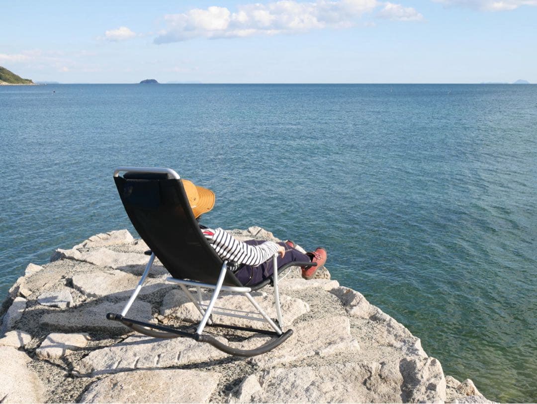 L*E様 フォールディング メッシュ サウナチェア ロッキングチェア ブロンズ