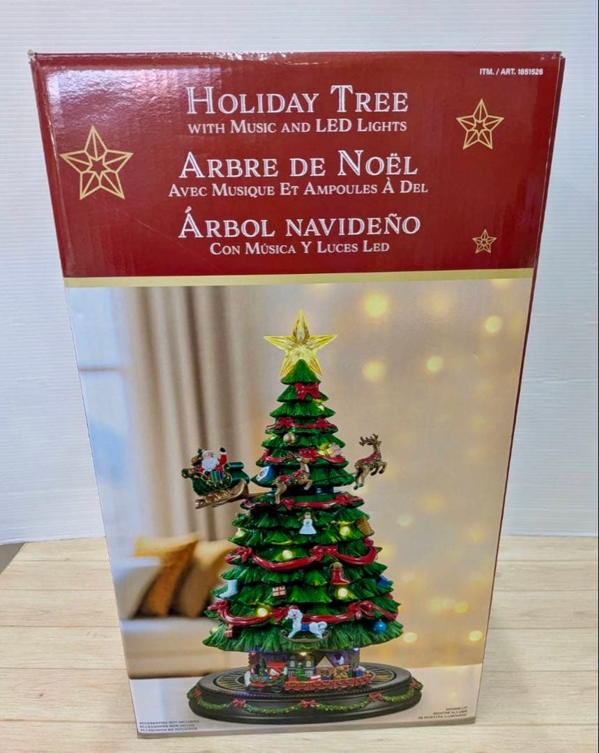 クリスマスツリー サンタクロース オルゴール コストコ 2025