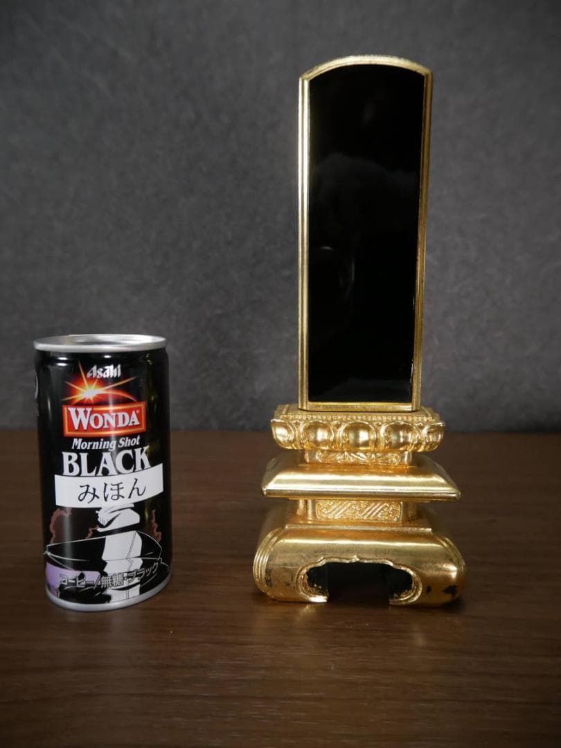 最終値下　【長期保管品】位牌　純金箔　仏壇　仏具　仏教美術　4297