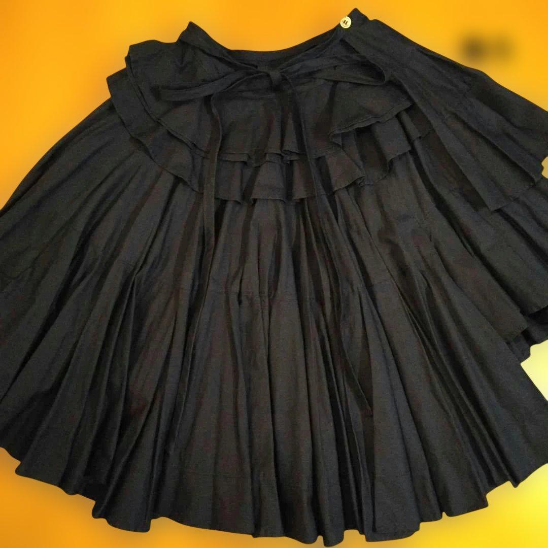 tricot Comme des Garçons　エスカルゴ巻スカート　ネイビー