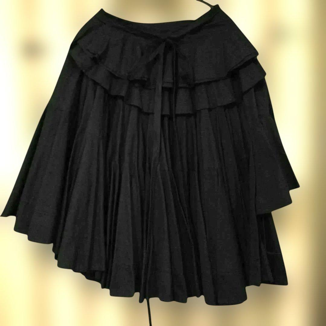 tricot Comme des Garçons　エスカルゴ巻スカート　ネイビー