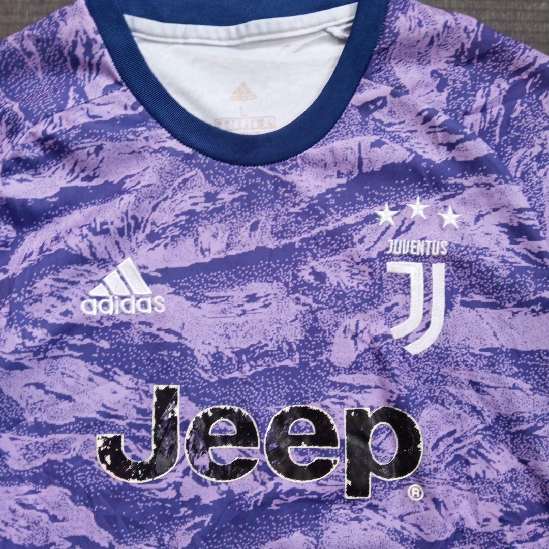 アディダスユベントス 紫迷彩 シャツ Lサイズ