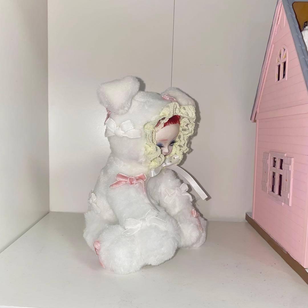 カスタムドール　オ犬ぬいcustom セリアドールヘッド