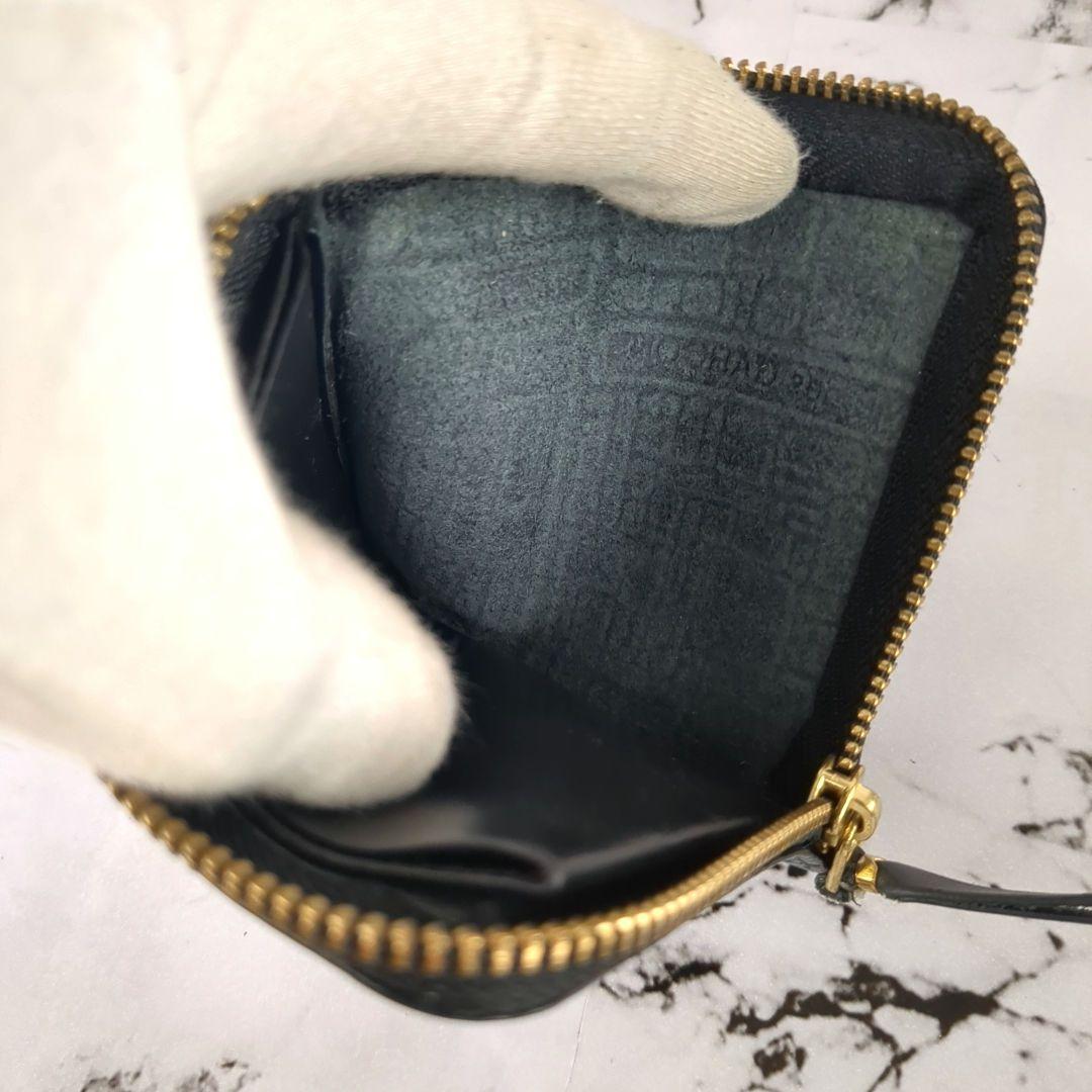 【極美品】コムデギャルソン☆型押し　総柄　ケース　カードケース　ブラック