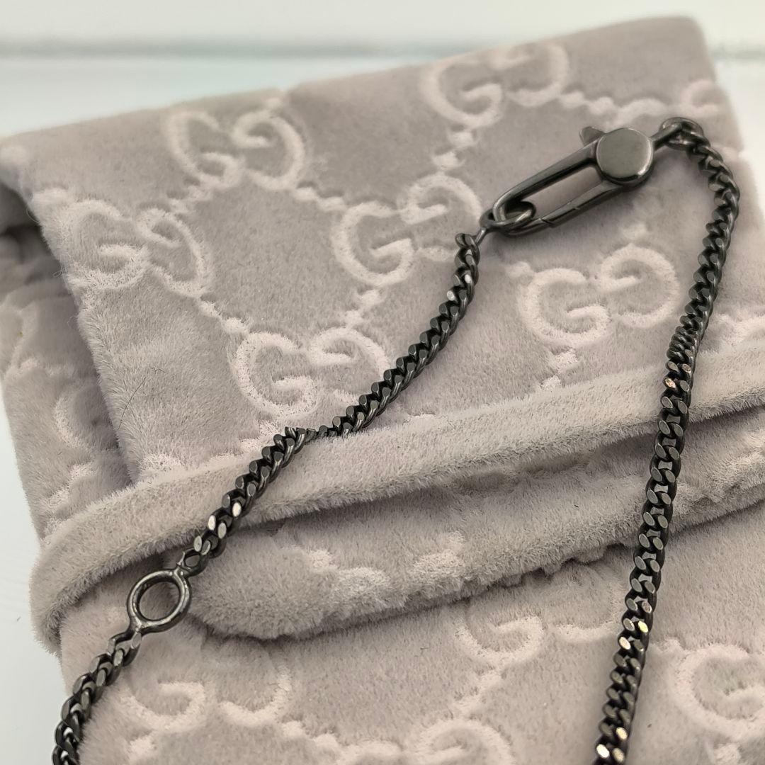 極美品✨GUCCI ディアマンテ シルバー925 プレート ネックレス グッチ