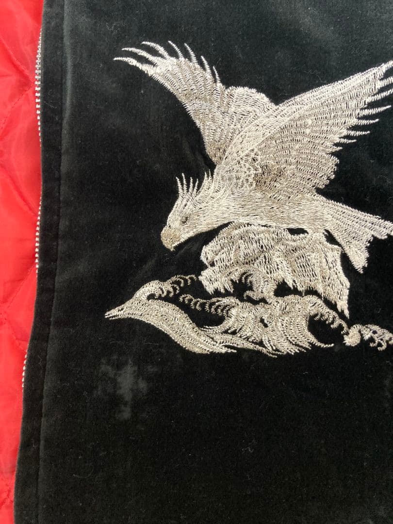 S*y様 横須賀オーダー製★日本製 スカジャン 鷲と龍刺繍 黒★