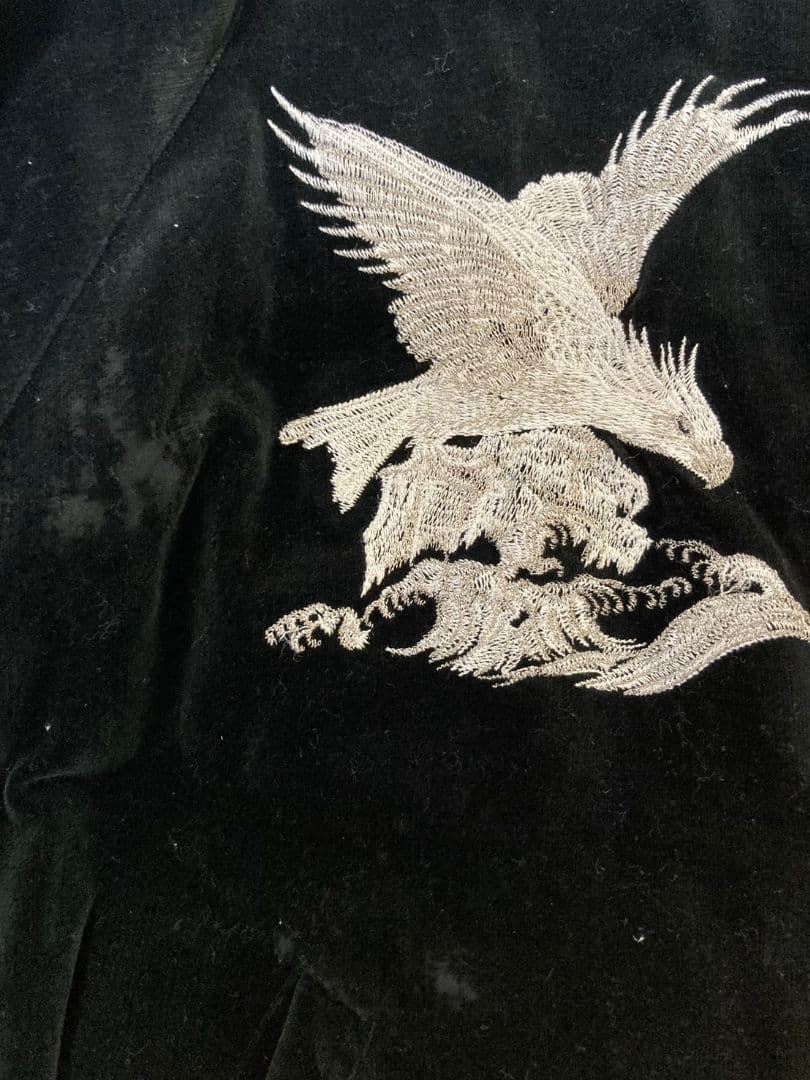 S*y様 横須賀オーダー製★日本製 スカジャン 鷲と龍刺繍 黒★