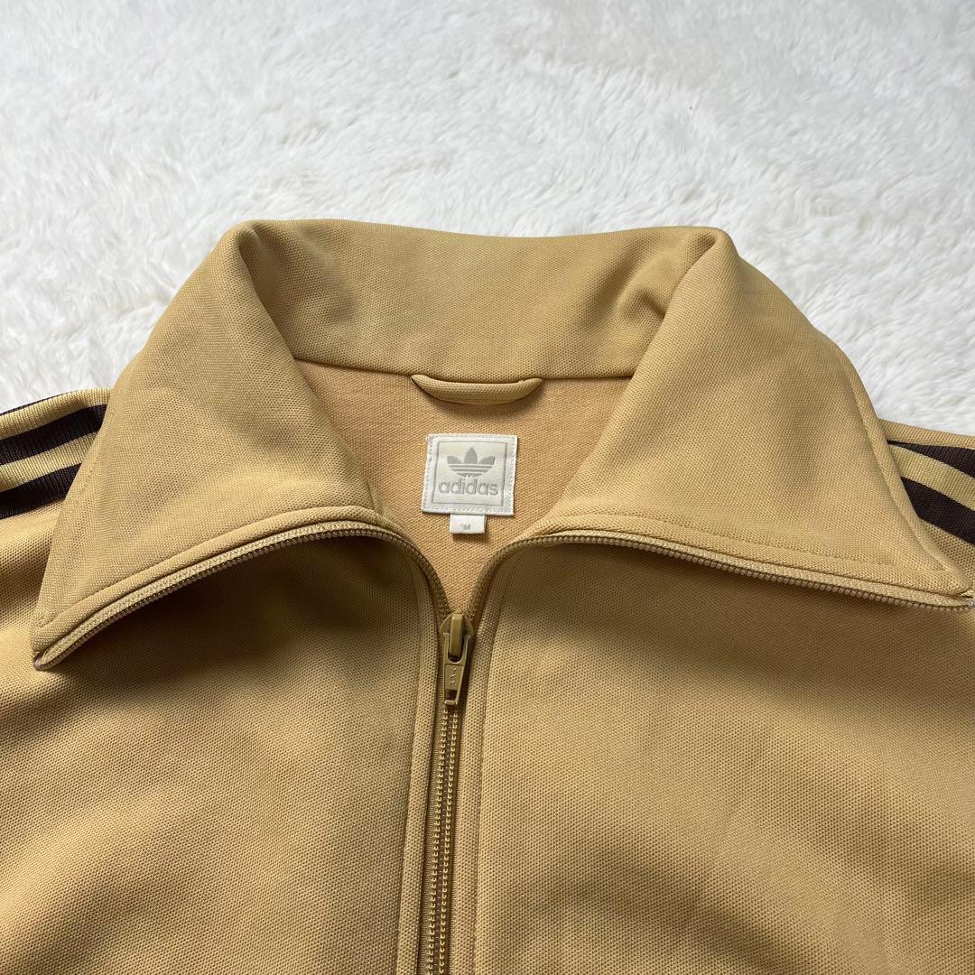 adidas トラックジャケット　トレフォイルロゴ　ブラウン　00s 白タグ　M