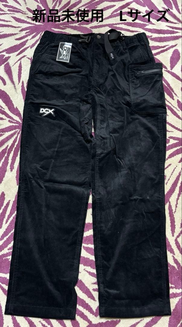 DCX　DRT　コーデュロイパンツ　Lサイズ　ブラック
