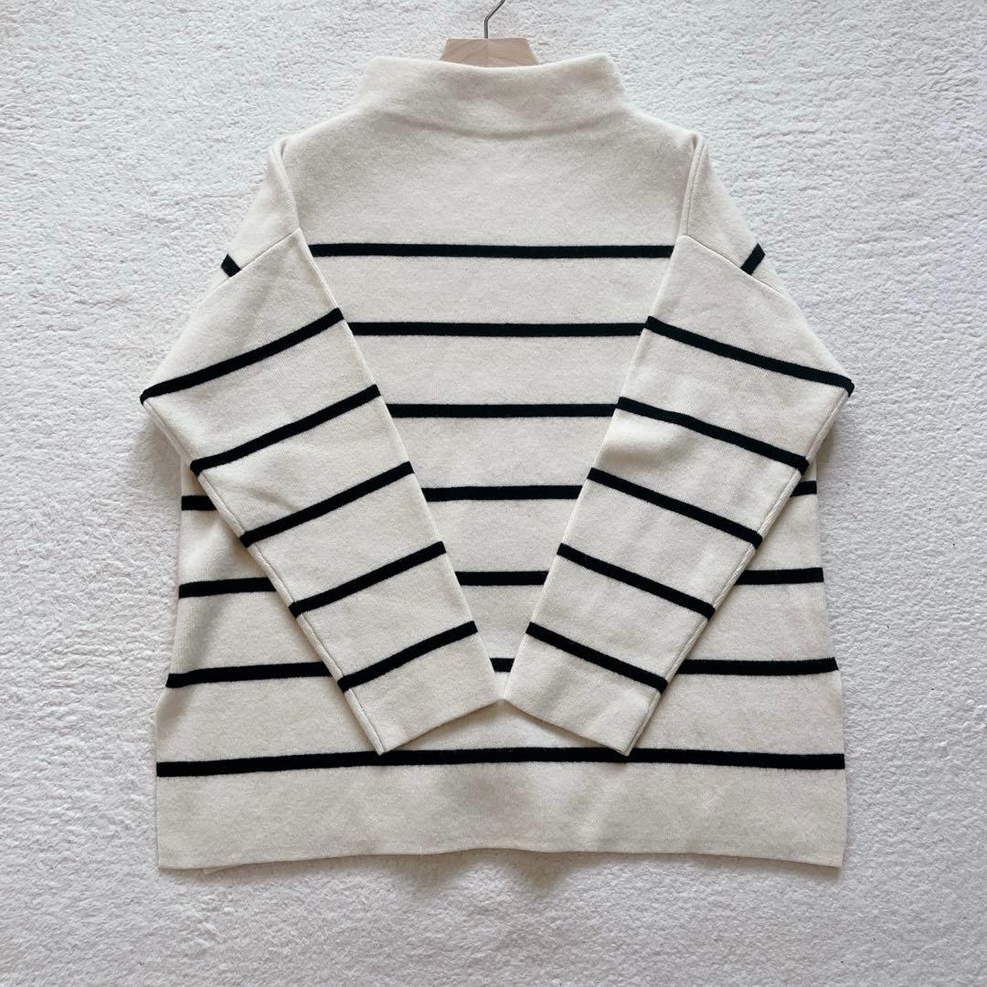 ビアズリー スムースボトルネックニット ウール プルオーバー