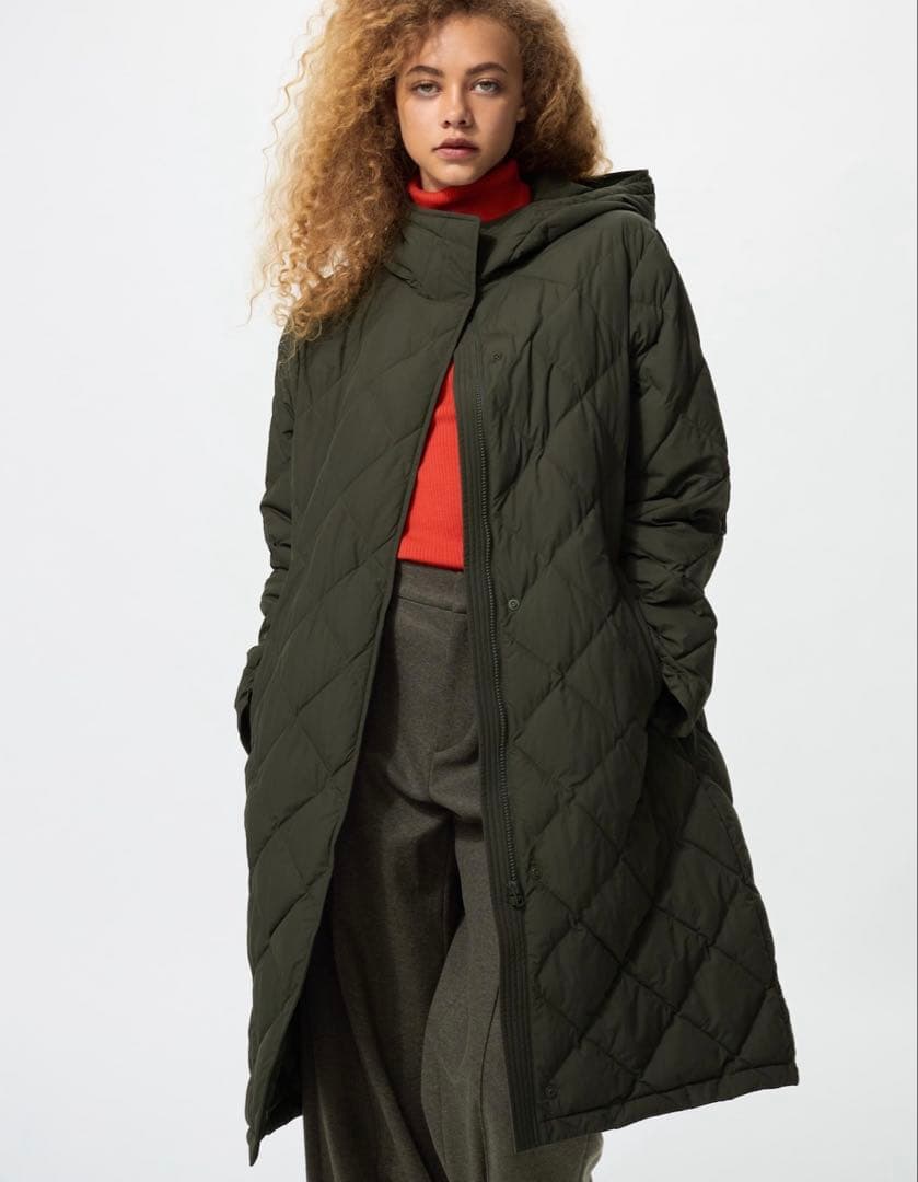 ユニクロ　パフテックロングコートリラックスフイットL 未使用品♪