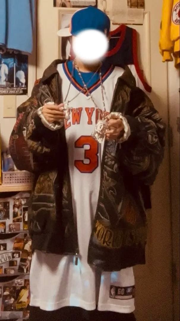 SCARFACE スカーフェイス 本革 総柄 レザージャケット bboy 00s