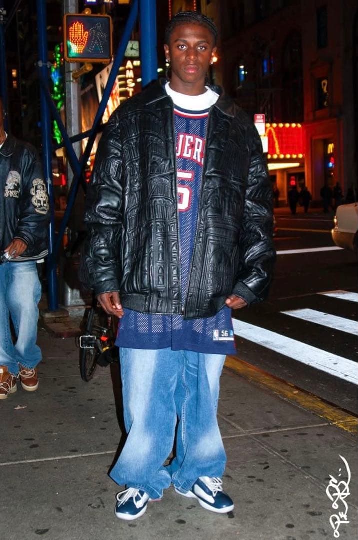 SCARFACE スカーフェイス 本革 総柄 レザージャケット bboy 00s