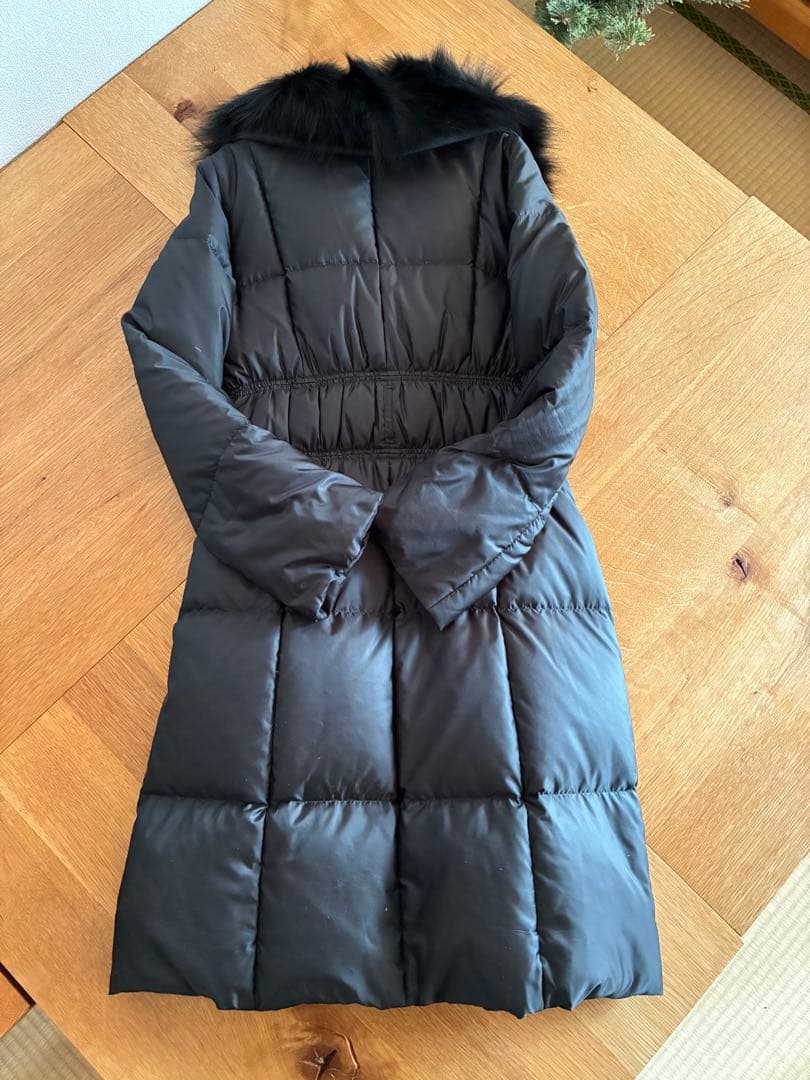 ラ*イ様 美品✨Pinky&Dianne✨ダウンコートブラック　フォックスファー