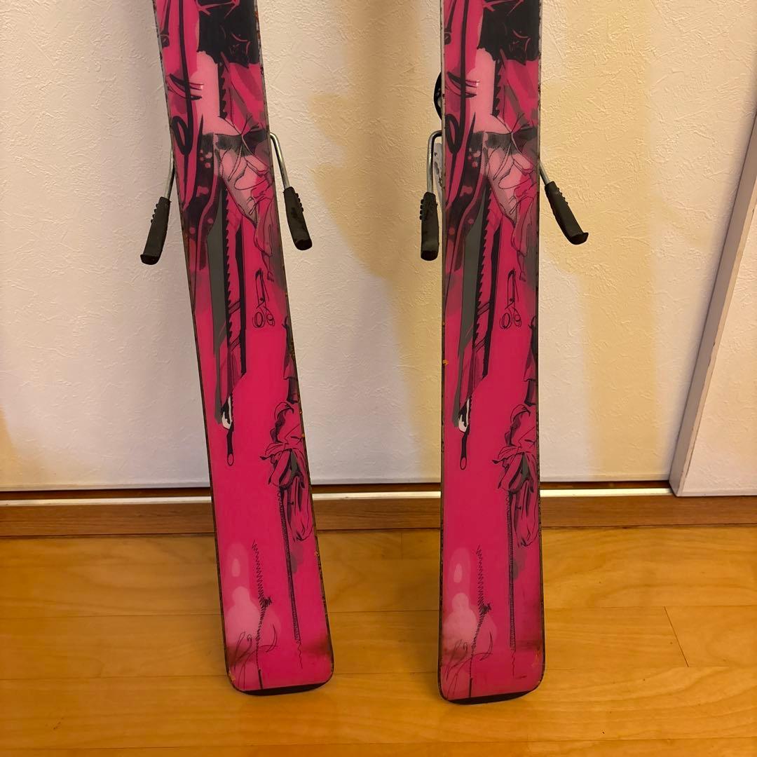 HEADスキー板 黒白ダイヤモンドパターン ※ストック付き