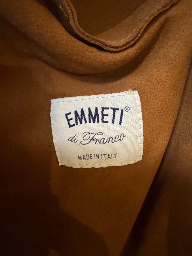 イタリア製EMMETI di Franco スエードジャケット ブラウン