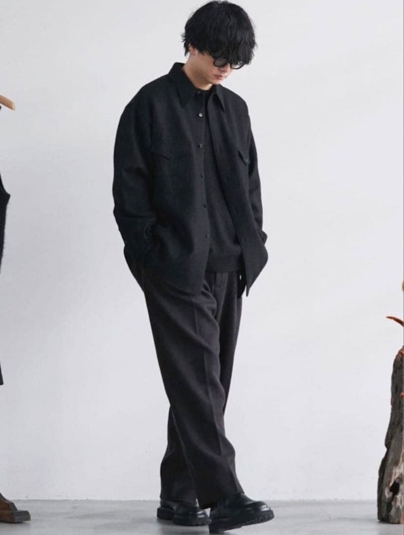 【LIDNM】PREMIUM SHETLAND ALASKAN SHIRT