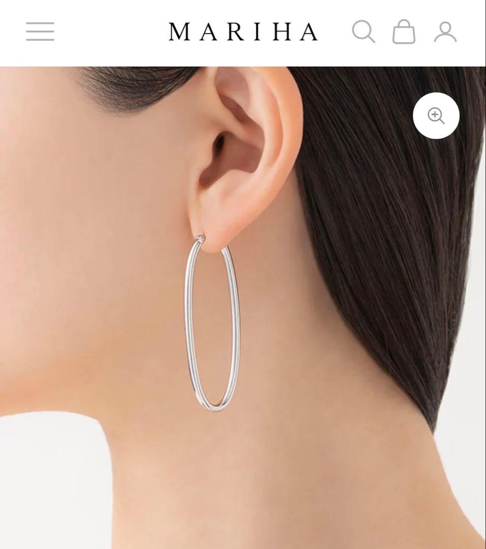 MARIHA ♦︎Innocent Light フープピアス オーバルM♦︎シルバー