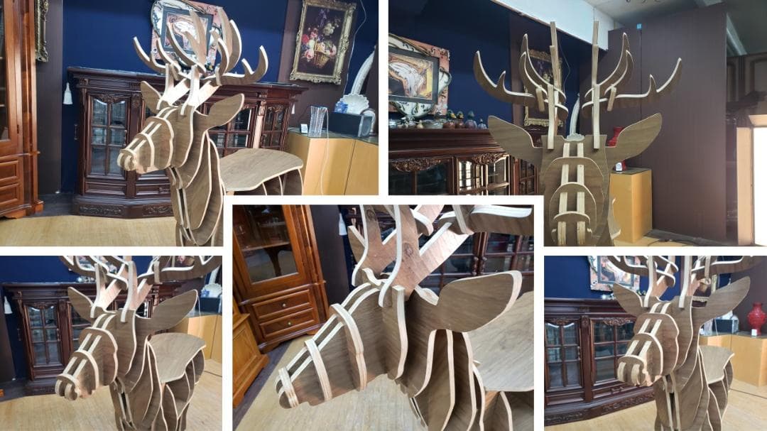 L2　アニマルシェルフ 鹿　飾り棚