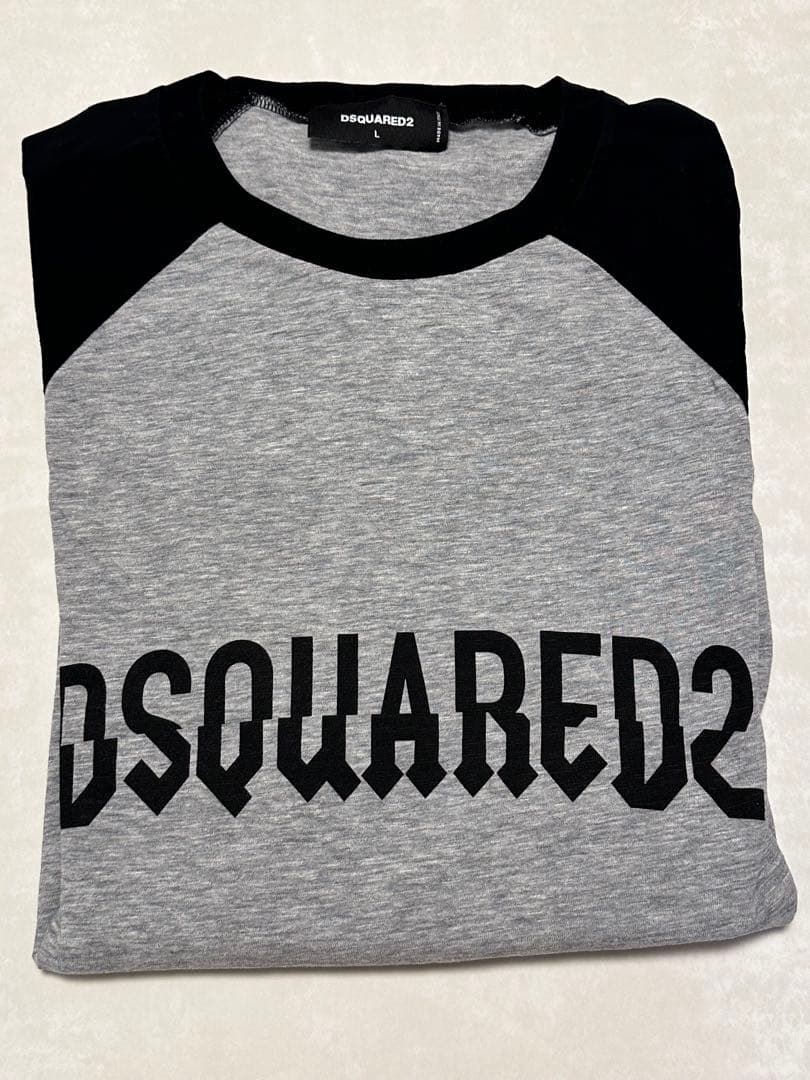 DSQUARED2 ロゴプリント 長袖Tシャツ