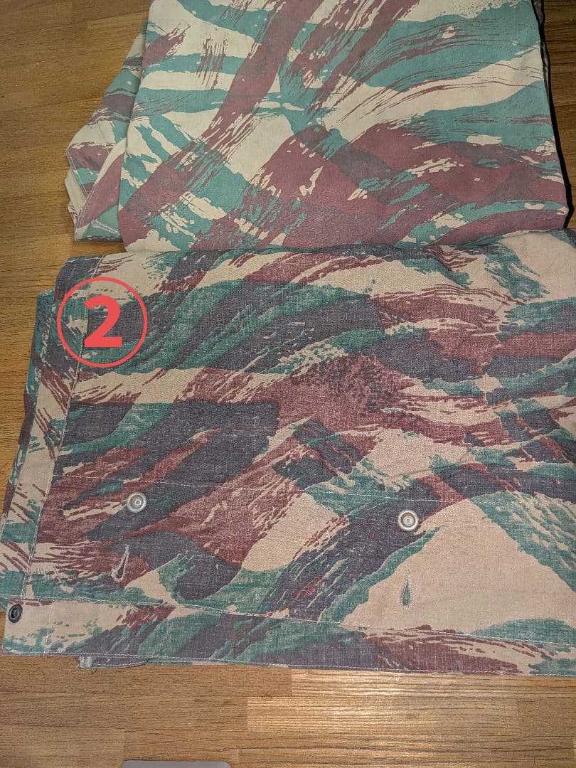 フランス軍パップテントリザードカモ