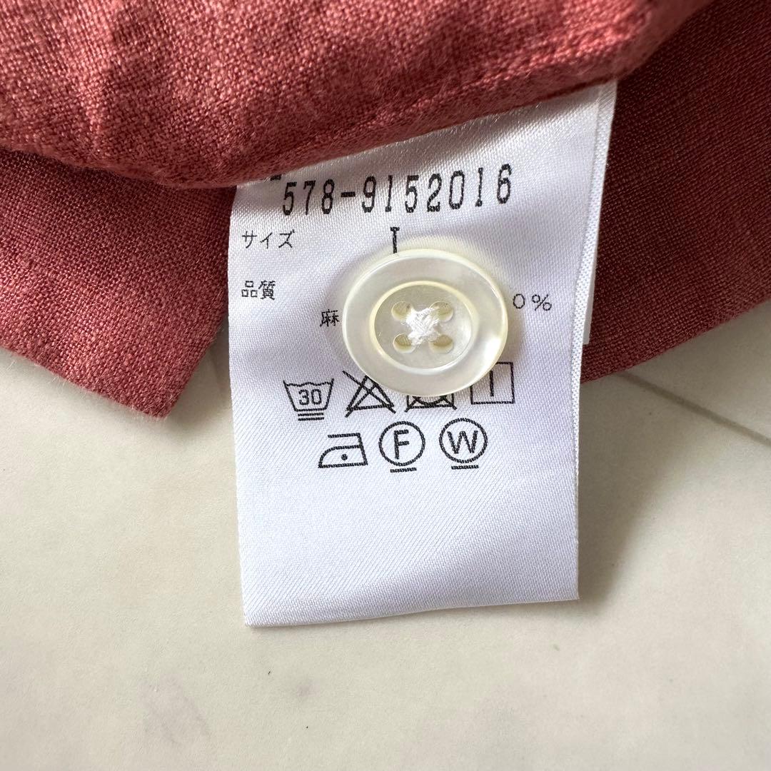 美品♪マーガレットハウエル SOFTLINEN リネン ボウタイブラウス 麻