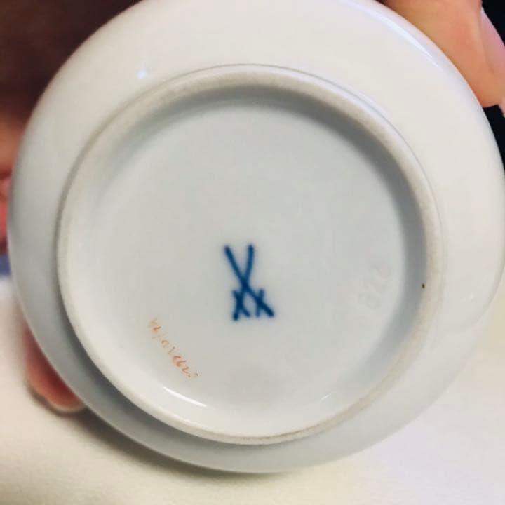 マイセン　忘れな草　小花散らし　ポットセット