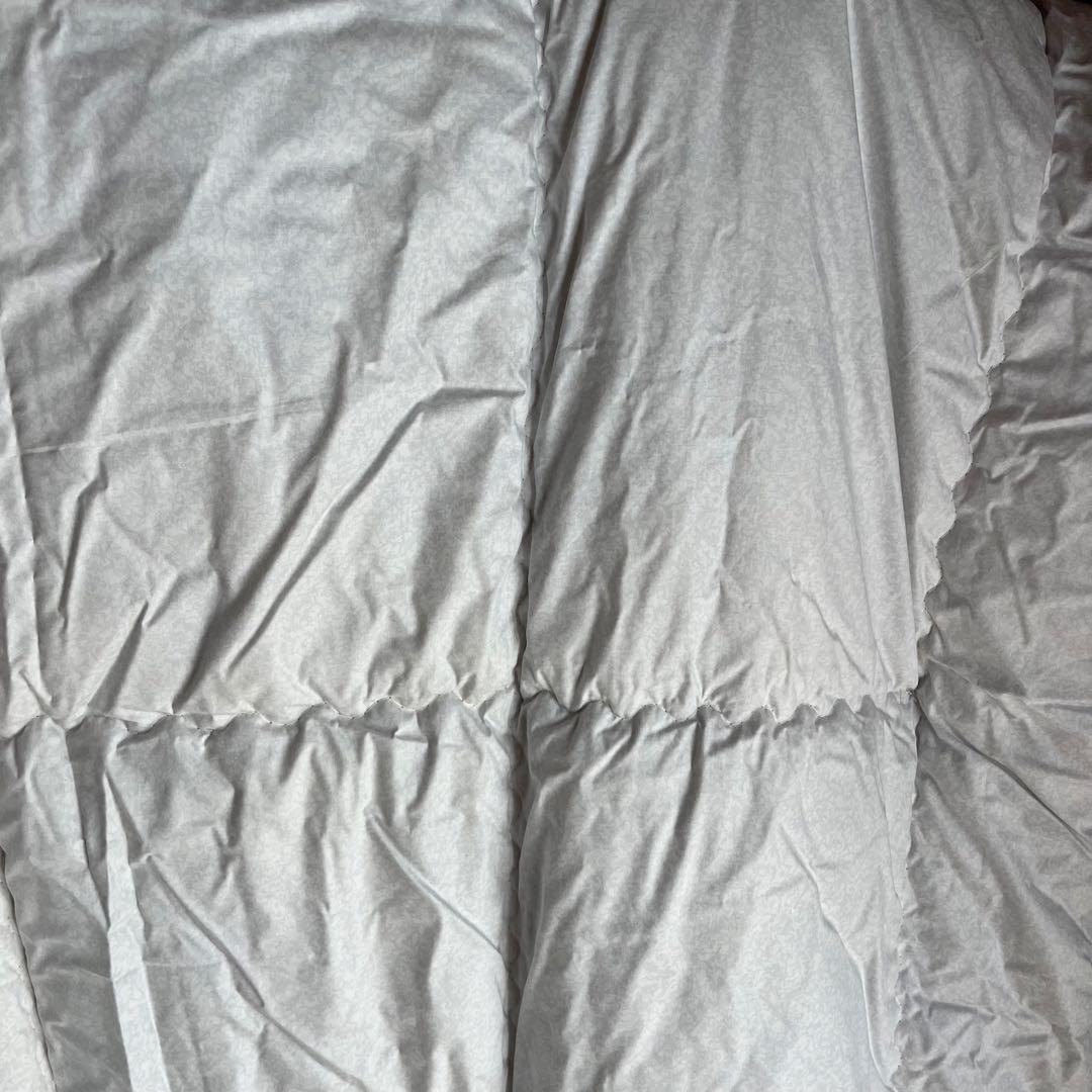 未使用　羊毛掛け布団　スーパーシュロップ　日本製　シングル　ブルー