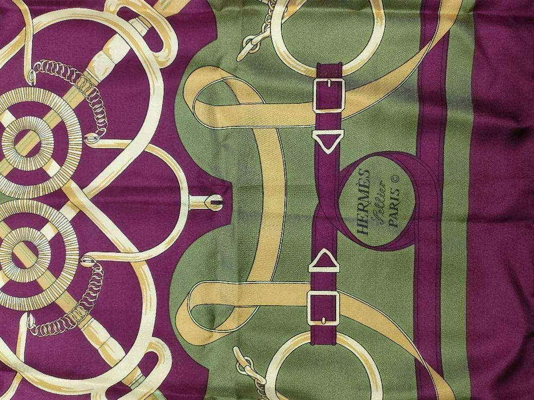 Eperon d'Or 黄金の拍車 カレ90　シルク　エルメス　スカーフ