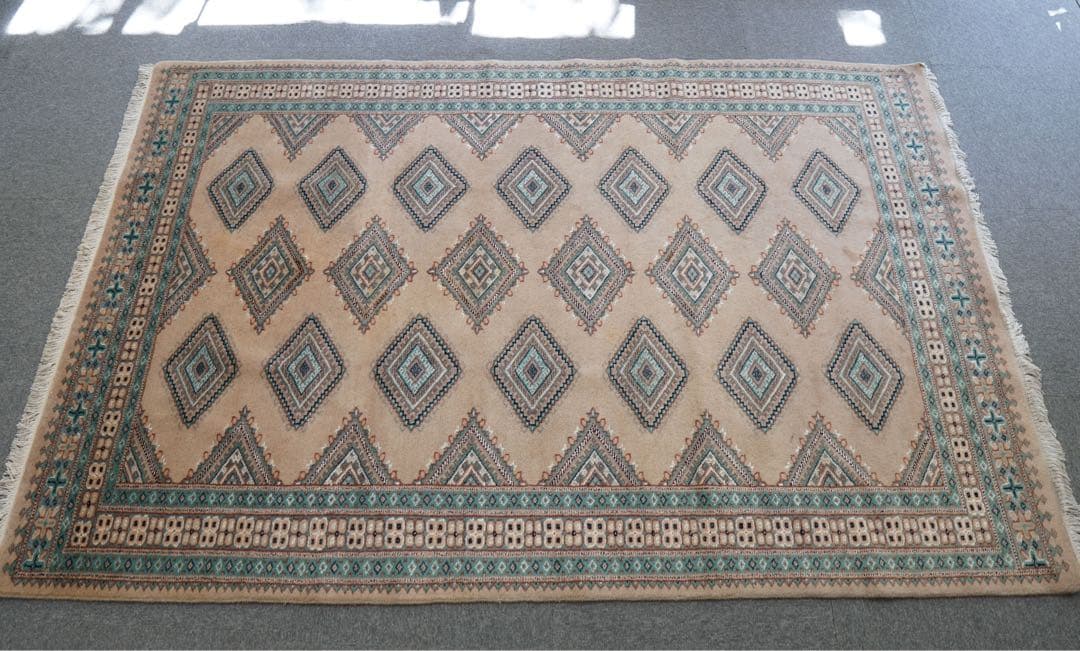 [SALE]パキスタン 手織り絨毯 リビングラグ size:205x140cm