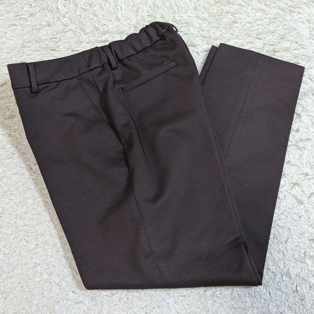 ライム　セットアップ　ノーカラージャケット　パンツ　洗える　伸縮性　大きいサイズ