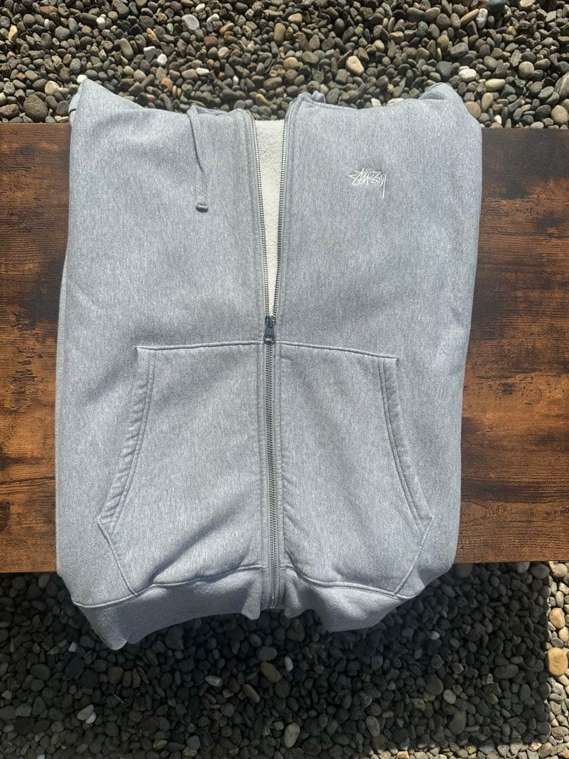 stussy ボアフルジップパーカー