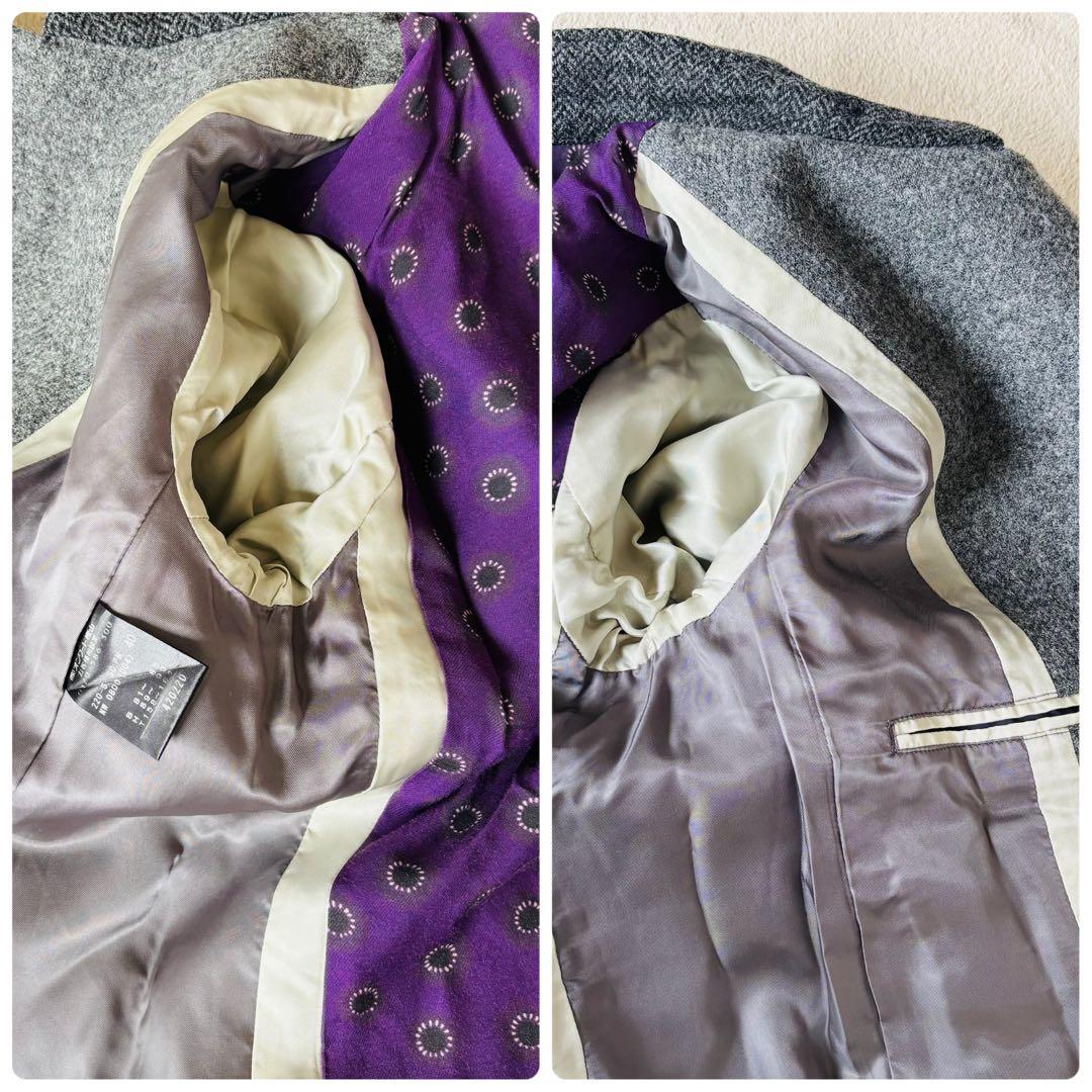 【極美品】Paul Smith ダブルチェスターコート バイカラー MOON社