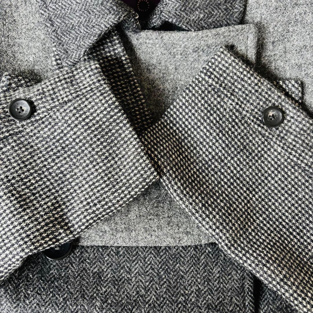 【極美品】Paul Smith ダブルチェスターコート バイカラー MOON社